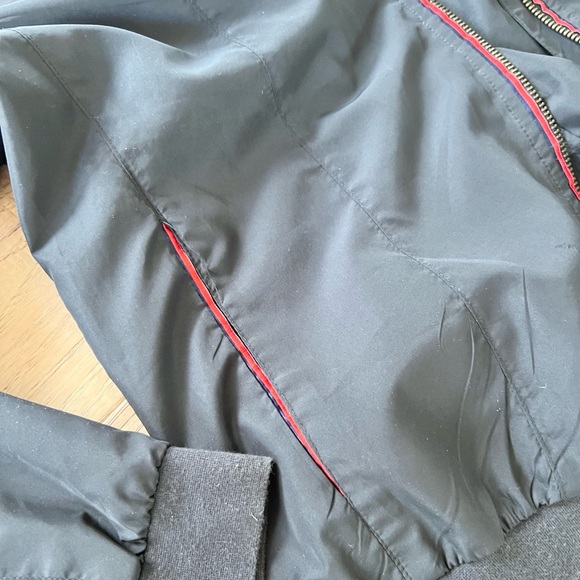 Zara windbreaker bomber spring jacket coat black size medium - Picture 5 of 7
